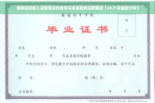 揭秘深圳收入证明背后的故事与未来趋势深度解读（2021年最新分析）