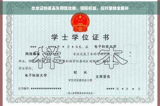 毕业证快递丢失赔偿攻略，保障权益，应对策略全解析