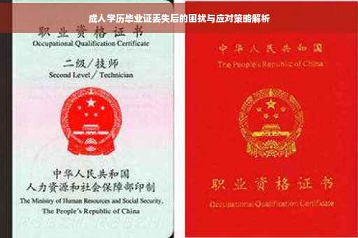 成人学历毕业证丢失后的困扰与应对策略解析
