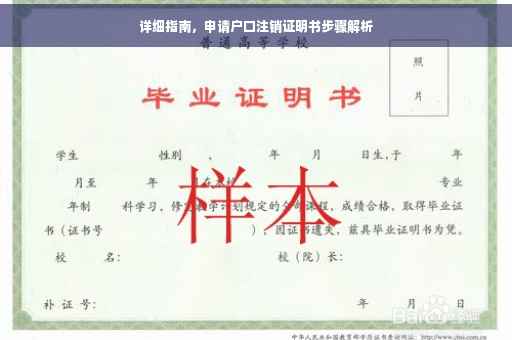 详细指南,申请户口注销证明书步骤解析 详细指南,申请户口注销证明书步骤解析