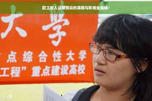 职工收入证明背后的真相与影响全揭秘！