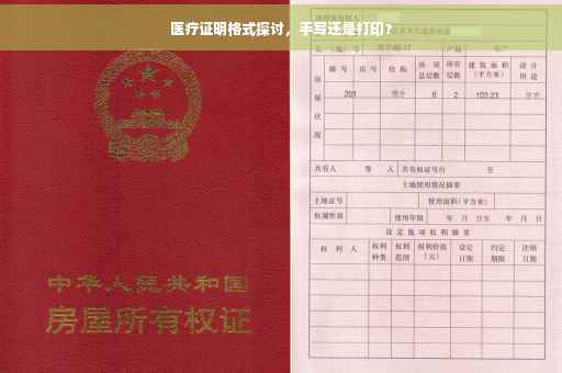 医疗证明格式探讨，手写还是打印？