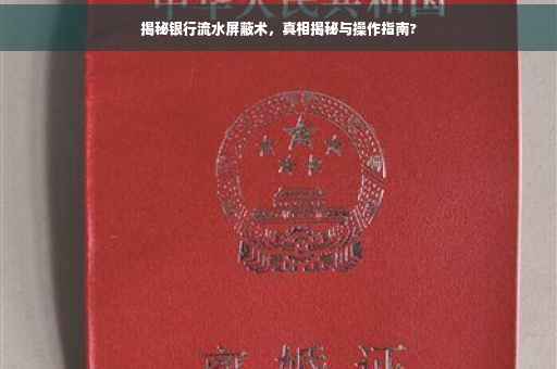揭秘银行流水屏蔽术，真相揭秘与操作指南?
