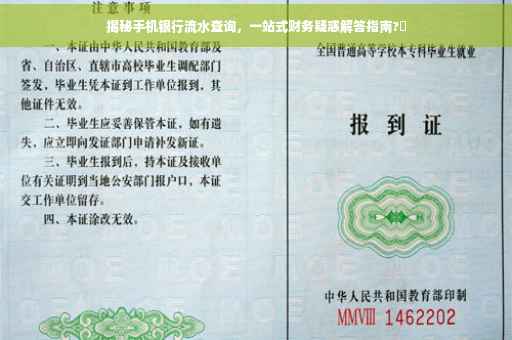 揭秘手机银行流水查询，一站式财务疑惑解答指南?✨