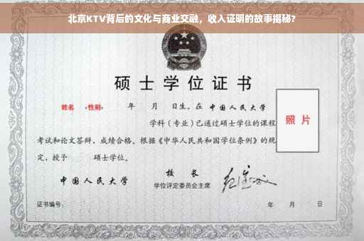 北京KTV背后的文化与商业交融，收入证明的故事揭秘?