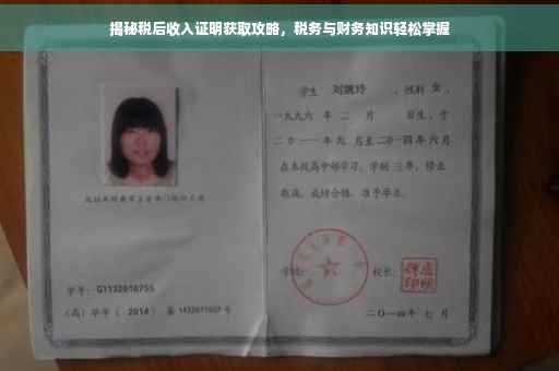 揭秘税后收入证明获取攻略，税务与财务知识轻松掌握