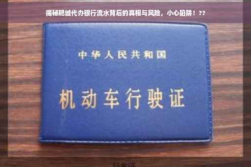 揭秘肥城代办银行流水背后的真相与风险,小心陷阱!?? 揭秘肥城代办银行流水背后的真相与风险,小心陷阱!??