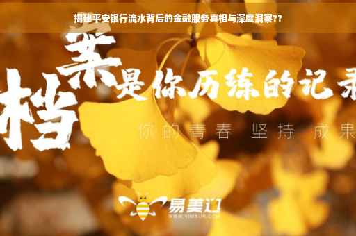 揭秘平安银行流水背后的金融服务真相与深度洞察??