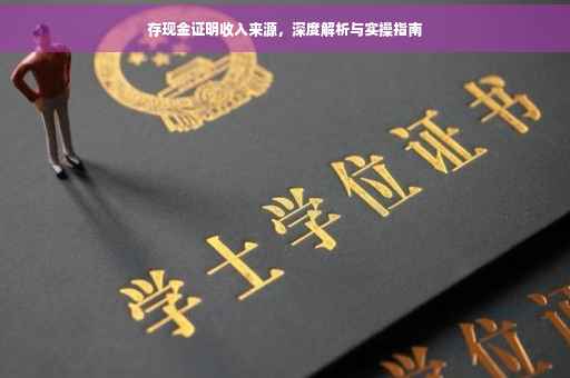 存现金证明收入来源，深度解析与实操指南
