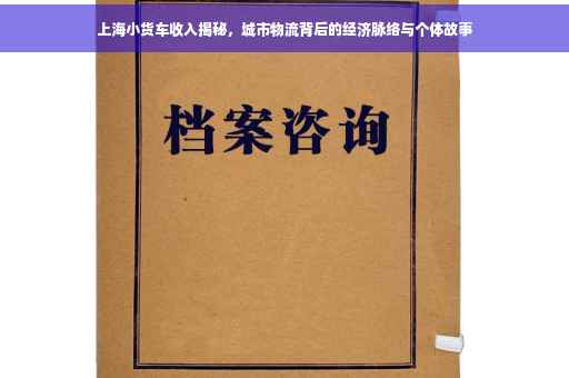 上海小货车收入揭秘,城市物流背后的经济脉络与个体故事 上海小货车收入揭秘,城市物流背后的经济脉络与个体故事