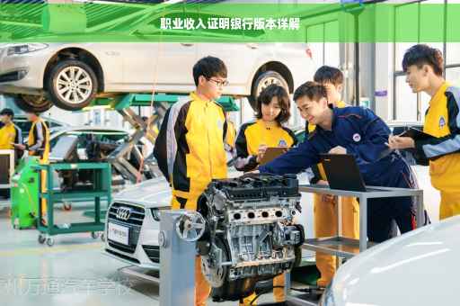 职业收入证明银行版本详解