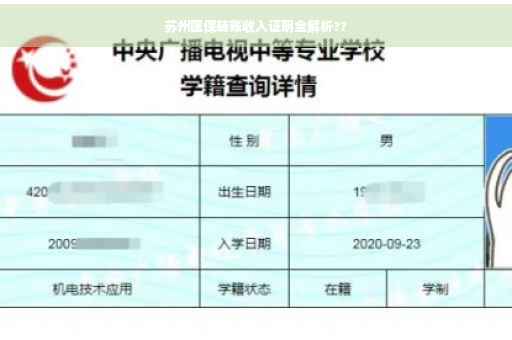 苏州医保转账收入证明全解析??
