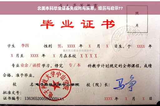北美本科毕业证丢失应对与反思，经历与启示??