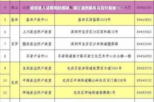 虚假收入证明风险揭秘，银行案例解析与应对策略 ?⚡️
