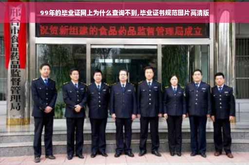99年的毕业证网上为什么查询不到,毕业证书规范图片高清版