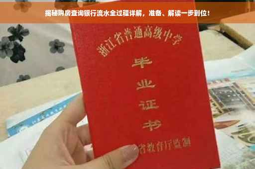 揭秘购房查询银行流水全过程详解，准备、解读一步到位！