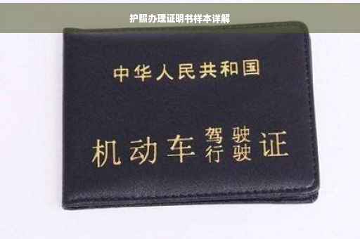 护照办理证明书样本详解