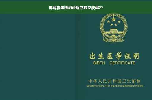 详解核酸检测证明书提交流程??