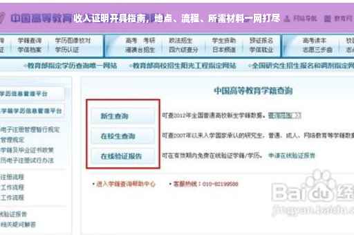 收入证明开具指南，地点、流程、所需材料一网打尽