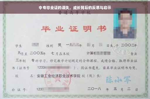 中专毕业证的遗失，成长背后的反思与启示
