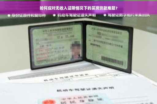 如何应对无收入证明情况下的买房贷款难题？