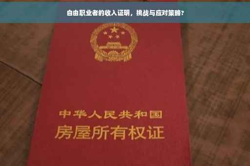 自由职业者的收入证明，挑战与应对策略?