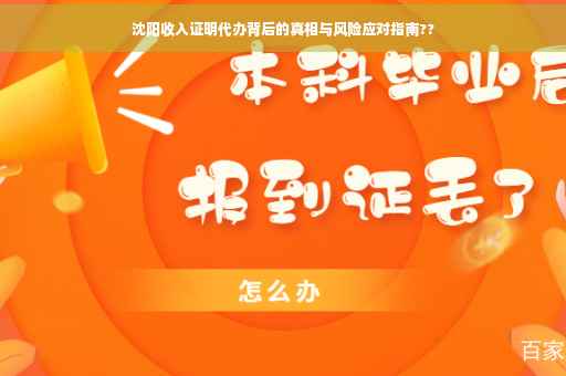 沈阳收入证明代办背后的真相与风险应对指南??