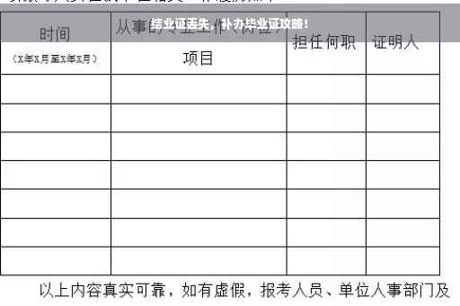 结业证丢失，补办毕业证攻略！