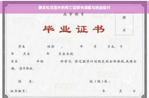 跨文化交流中的死亡证明书误解与挑战探讨