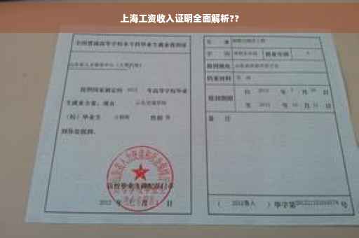 上海工资收入证明全面解析??