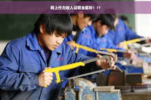 网上代办收入证明全解析！??