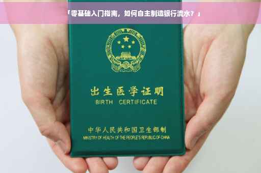 「零基础入门指南，如何自主制造银行流水？」