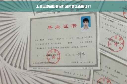 上海出院证明书图片及内容全面解读??