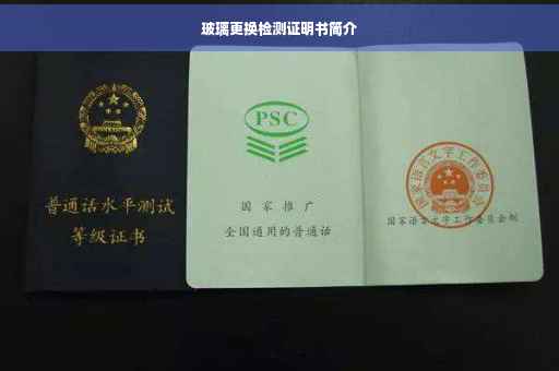 玻璃更换检测证明书简介