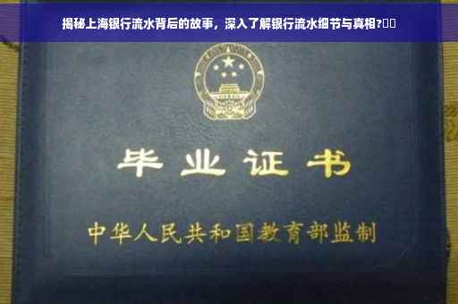 揭秘上海银行流水背后的故事，深入了解银行流水细节与真相?⚡️