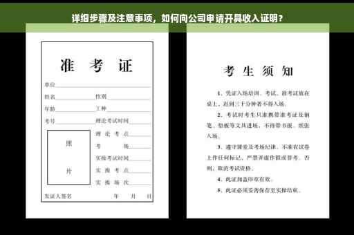 详细步骤及注意事项，如何向公司申请开具收入证明？
