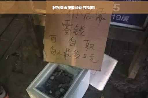 轻松查看技能证明书指南！