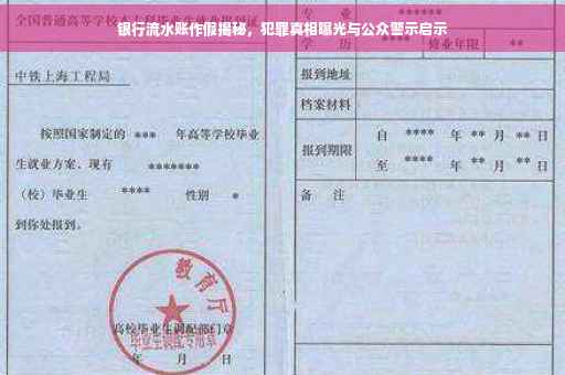 银行流水账作假揭秘，犯罪真相曝光与公众警示启示