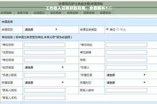工作收入证明获取指南，全面解析?⚡️