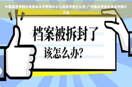 中国美术学院社会美术水平考级中心九级证书有什么用-广州美术学校毕业证书图片大全