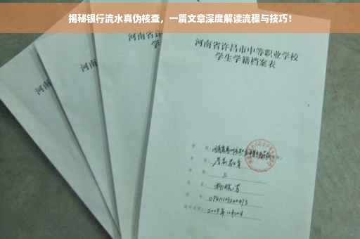 揭秘银行流水真伪核查，一篇文章深度解读流程与技巧！