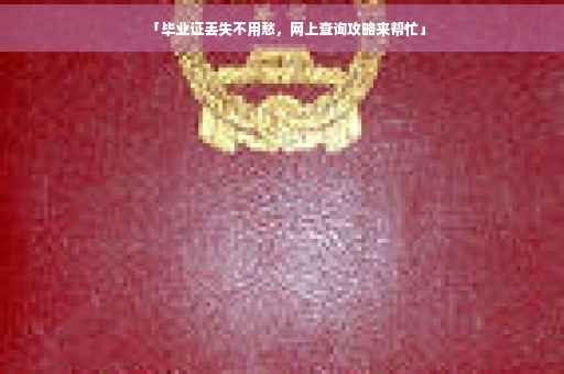 「毕业证丢失不用愁，网上查询攻略来帮忙」