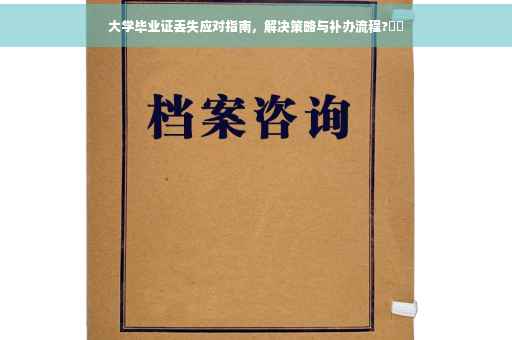 大学毕业证丢失应对指南，解决策略与补办流程?⚡️