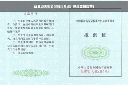 毕业证丢失如何顺利考编？详细攻略指南！
