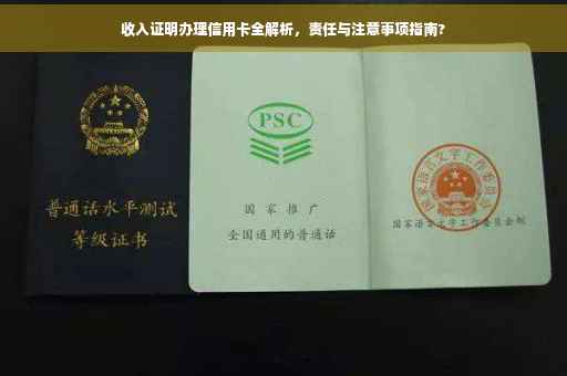 收入证明办理信用卡全解析，责任与注意事项指南?