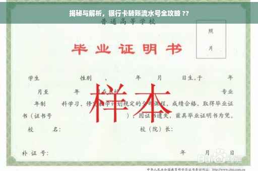 揭秘与解析，银行卡转账流水号全攻略 ??