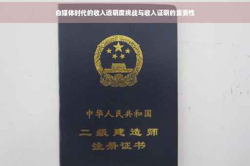 自媒体时代的收入透明度挑战与收入证明的重要性