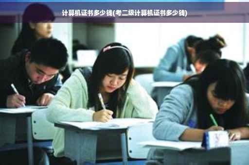计算机证书多少钱(考二级计算机证书多少钱)
