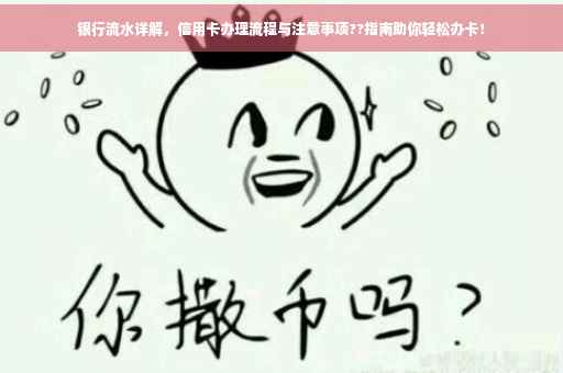银行流水详解，信用卡办理流程与注意事项??指南助你轻松办卡！