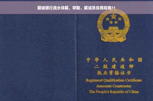 聊城银行流水详解，获取、解读及应用指南??